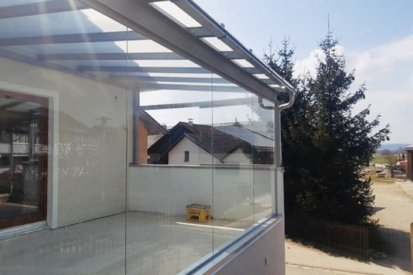 Seitliche Verglasung Wintergarten